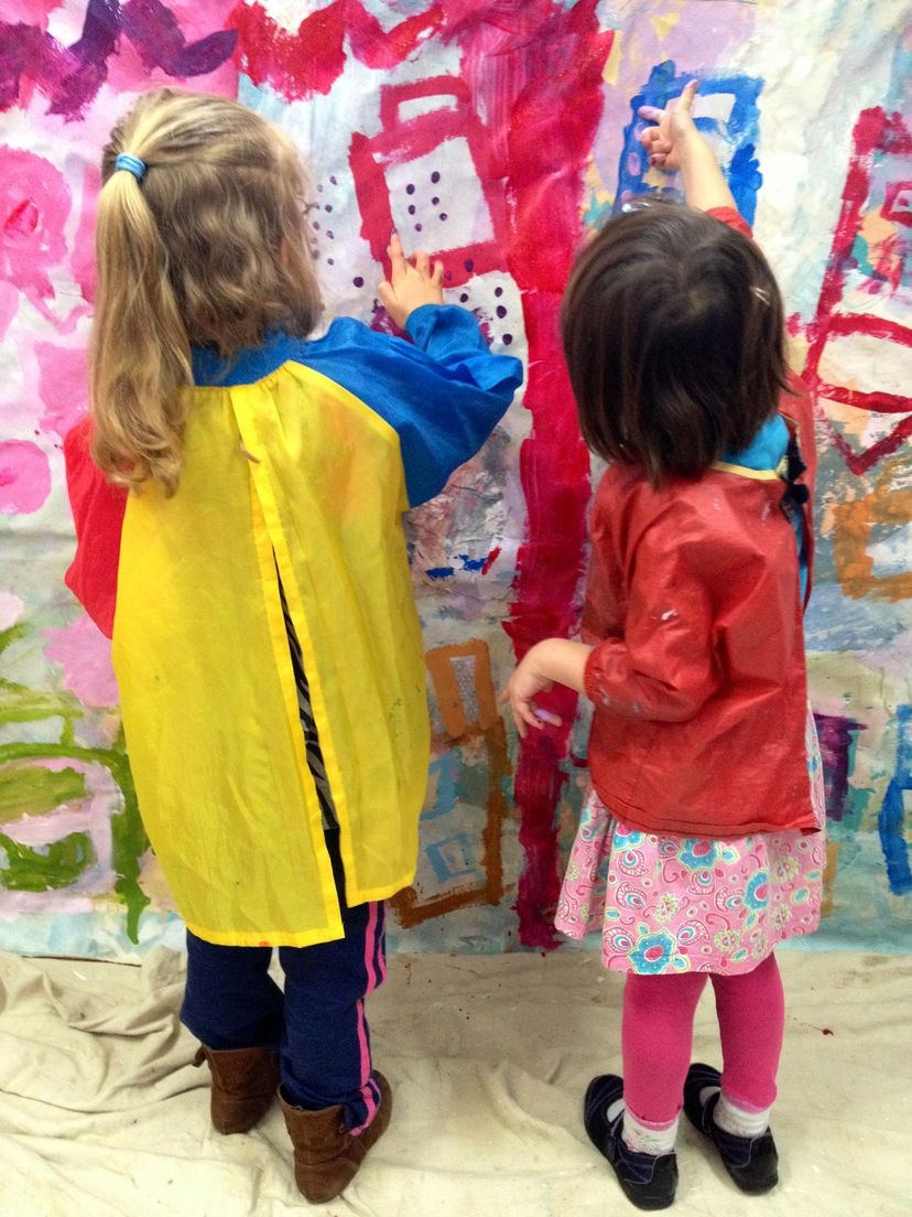 Children painting