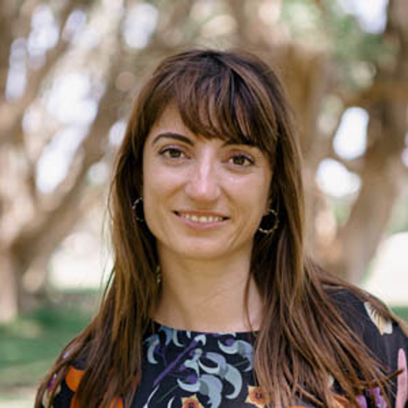 Woman smiling at camera