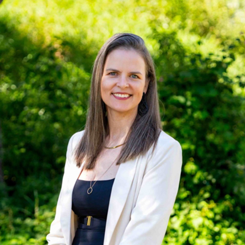 Woman smiling at camera