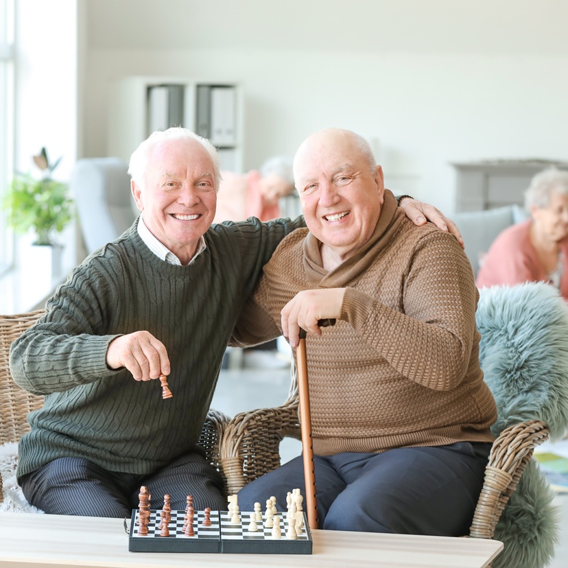 Two older men