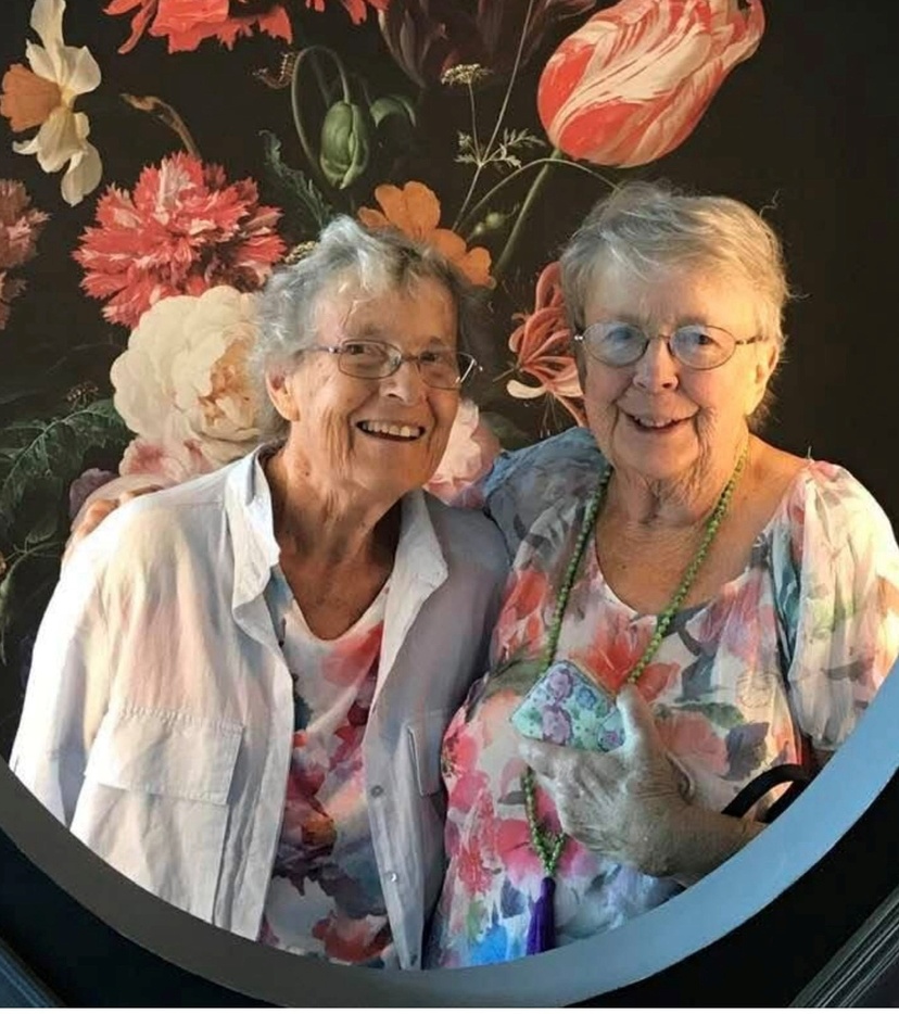 Lived Experience Advisory Group member Cecily, with her partner Margaret