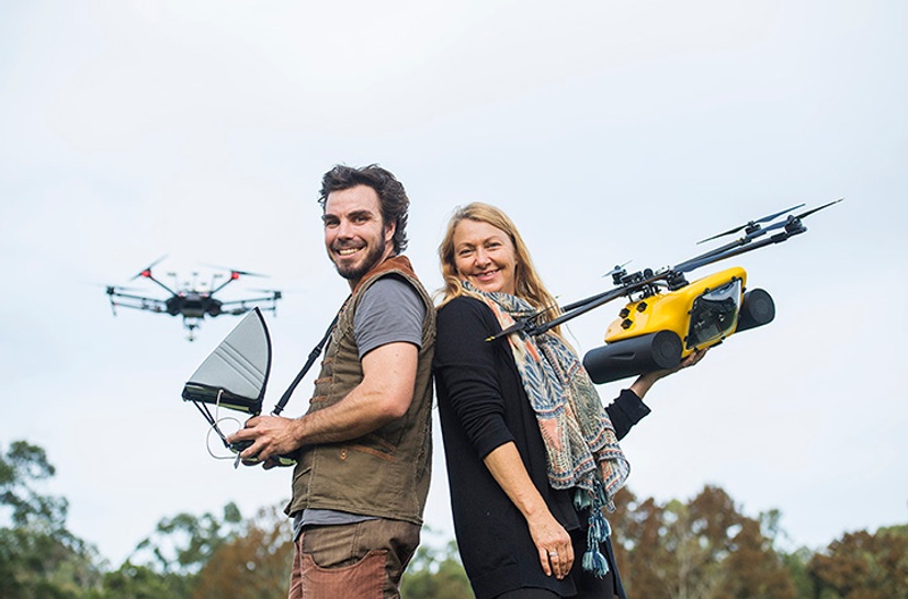 Drones Debra Stokes and Andrew Colefax