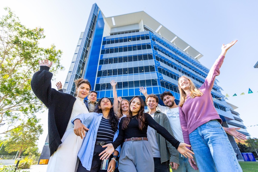 Study Abroad International students from Germany and Italy at Gold Coast SCU