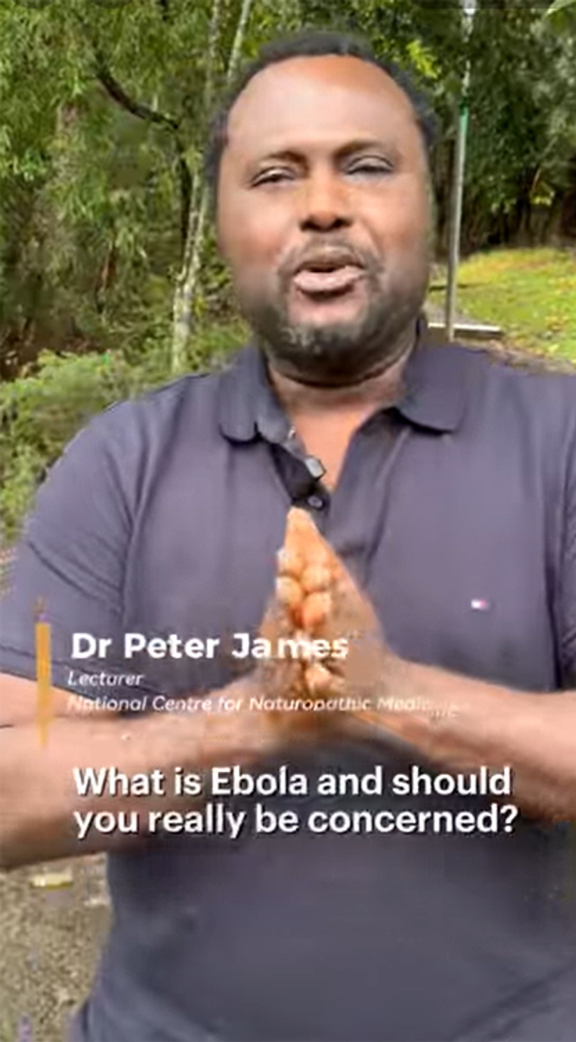 Man speaking to camera with captions on screen