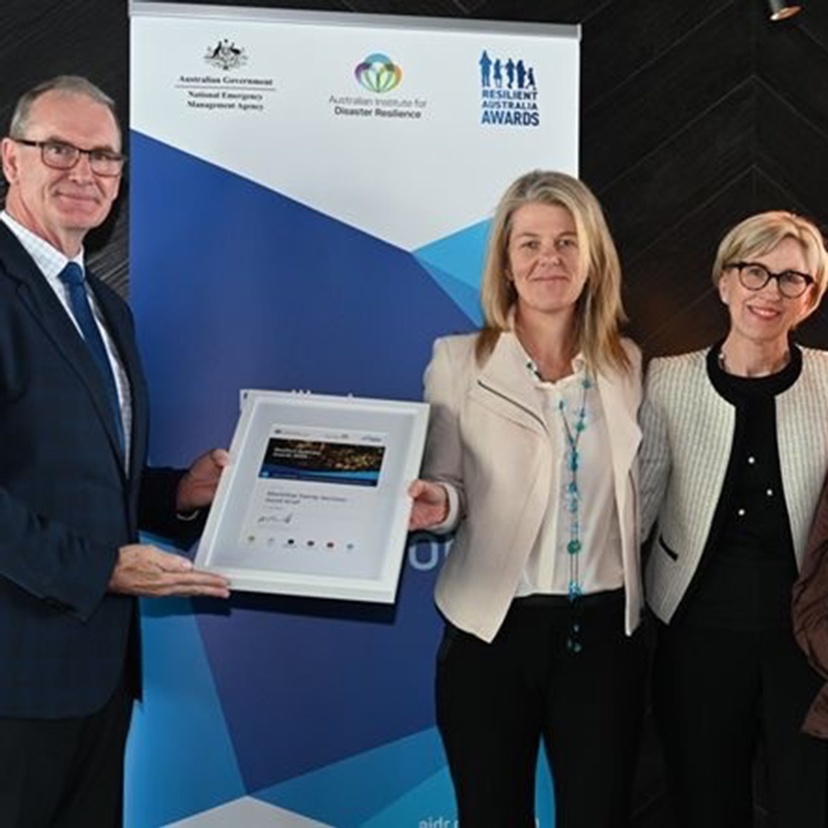 Brendan Moon, Coordinator General at National Emergency Management, Fiona McCallum, General Manager at Good Grief – MacKillop Family Services and Southern Cross Professor Anne Graham AO