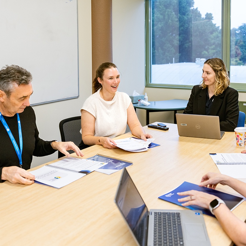From left: Bill Key, Marketing Manager; Katie McDonough, Learning and Organisational Development Coordinator; and Jess Prerost, HR Business Advisor