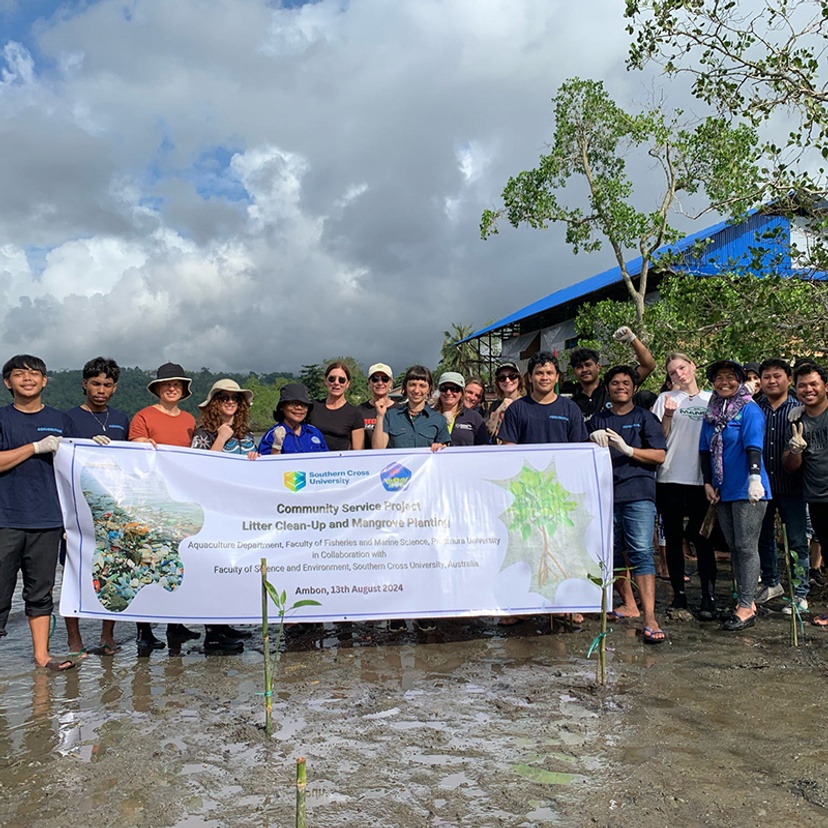 Litter Clean-up and Mangrove Planting Community Service Project in Indonesia