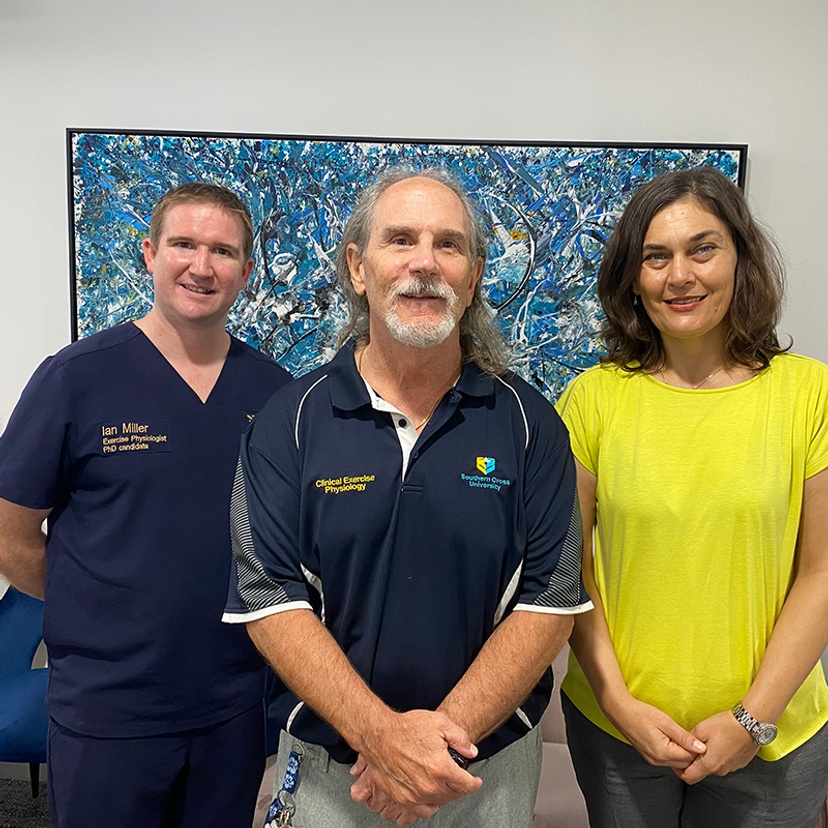 Researchers Ian Miller, Professor Mike Climstein and Dr Nela Rosic
