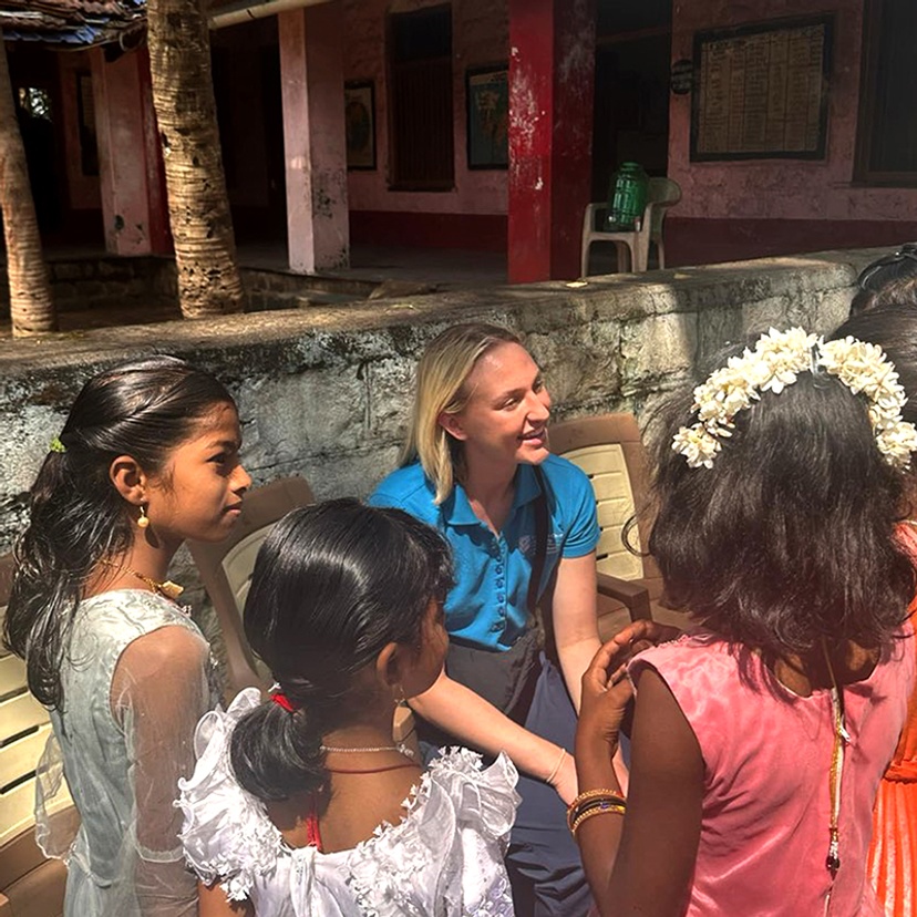 Nursing student on placement in India