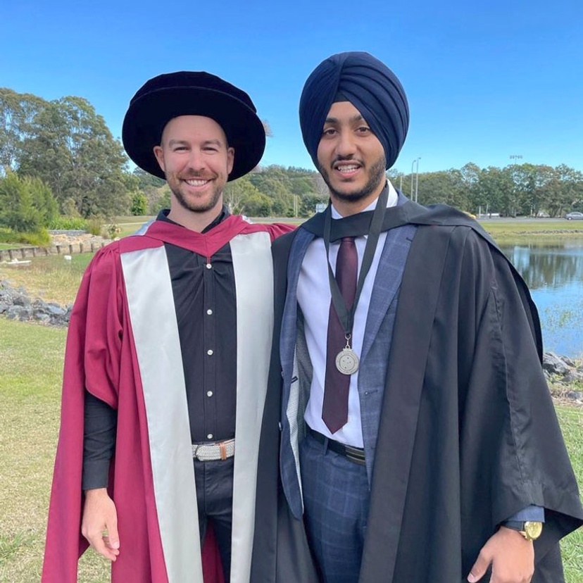 Associate Professor Chris Stevens and HDR student Gurpreet Singh