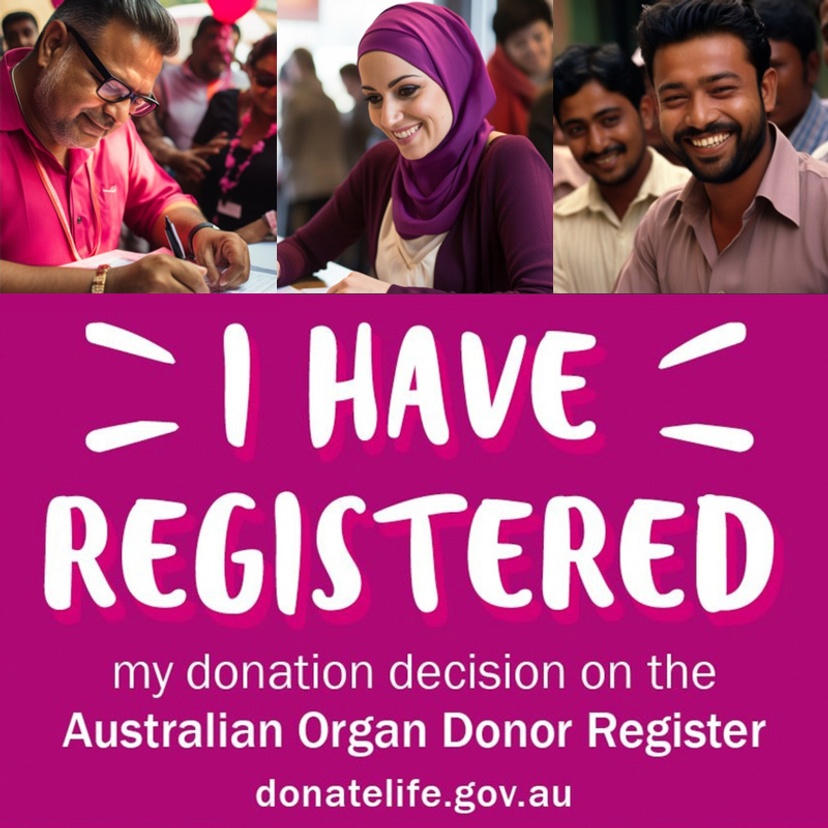 Australian Organ Donor Register promotional tile