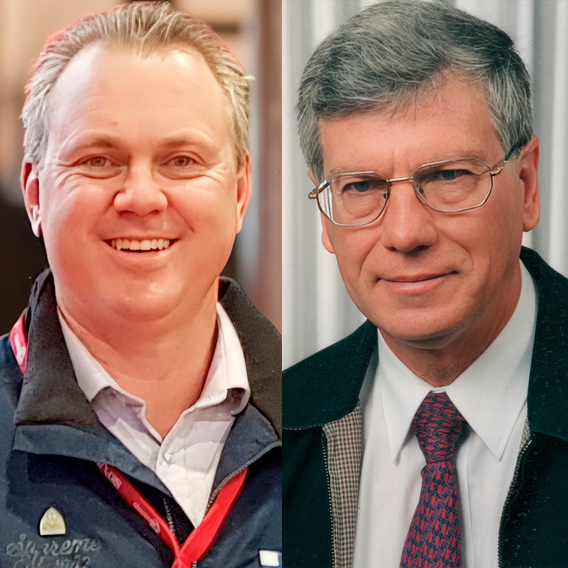 Dr Ben Sykes on left, Dr Bruce Hodgson on right
