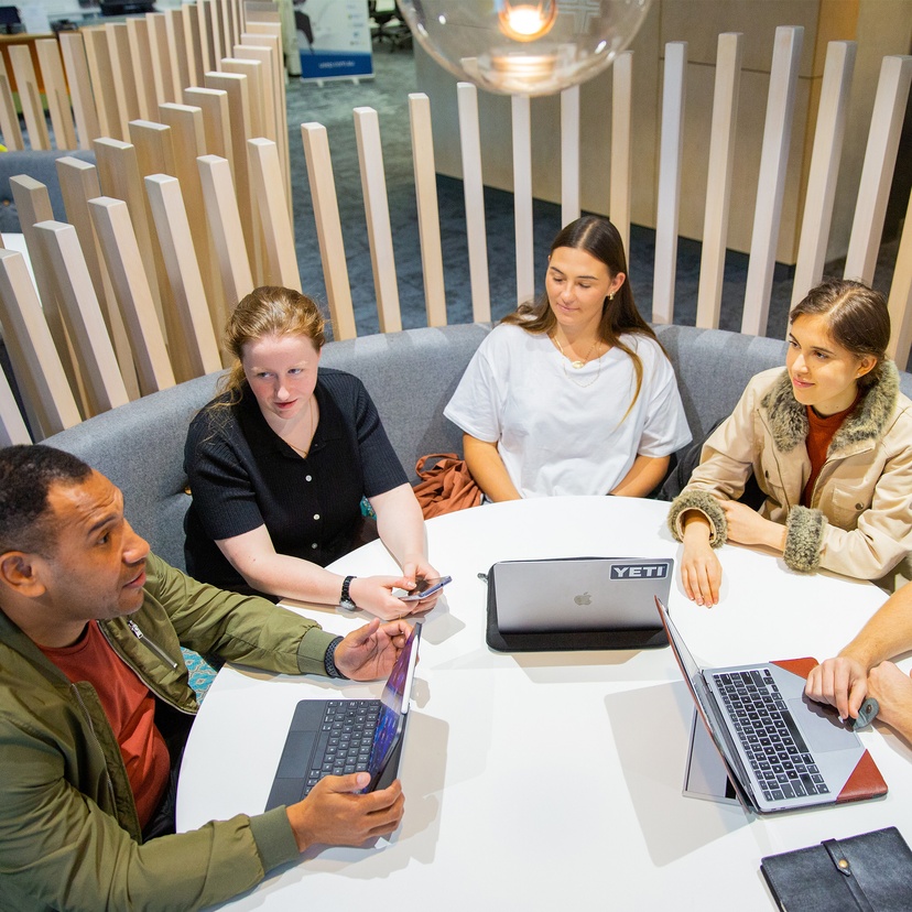 Student studying at Gold Coast Library