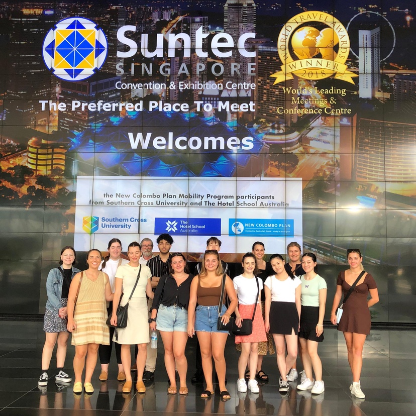 students on an exchange program overseas.