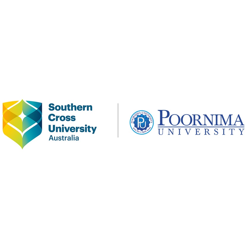 Southern Cross University x Poornima University joint logos