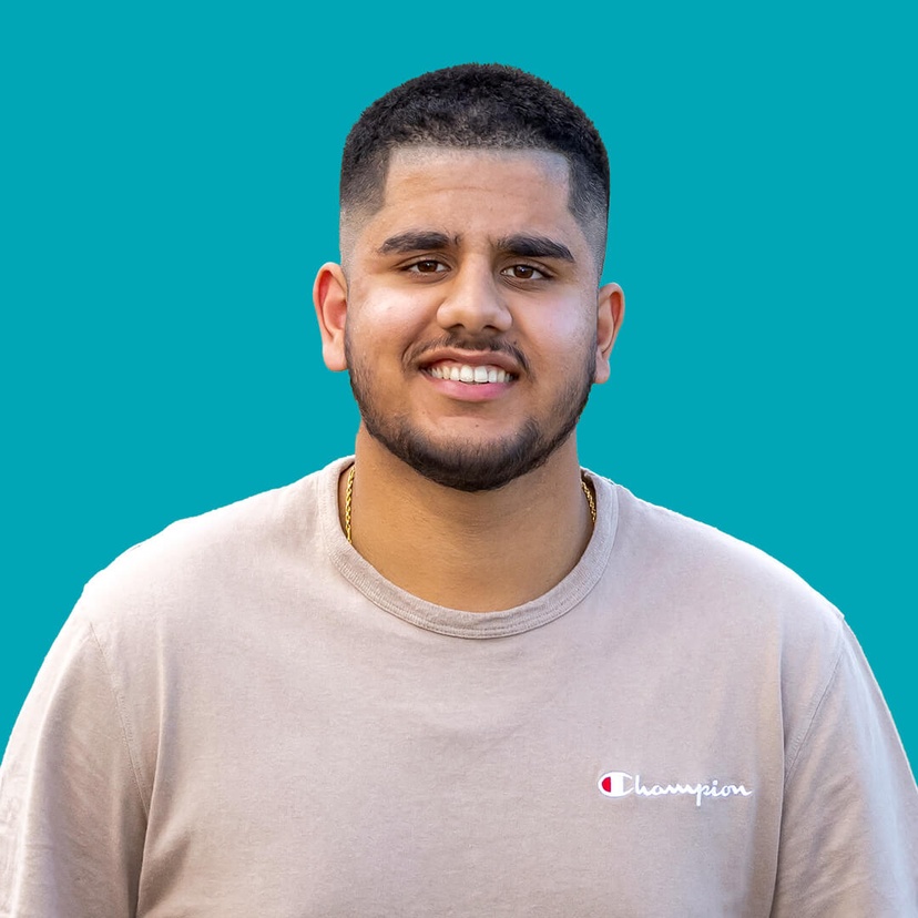 SCU College - Student with coloured background 2