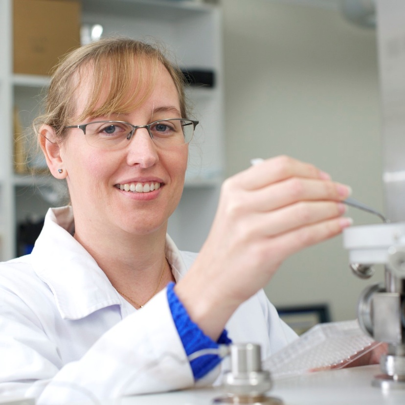 Joanne in laboratory