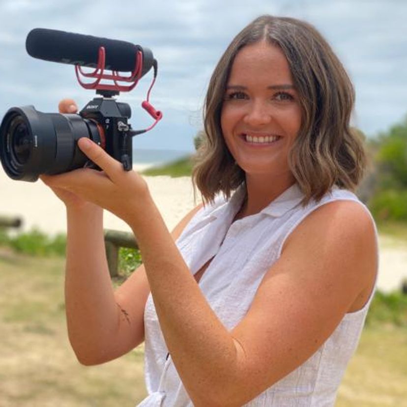 Danica with drone