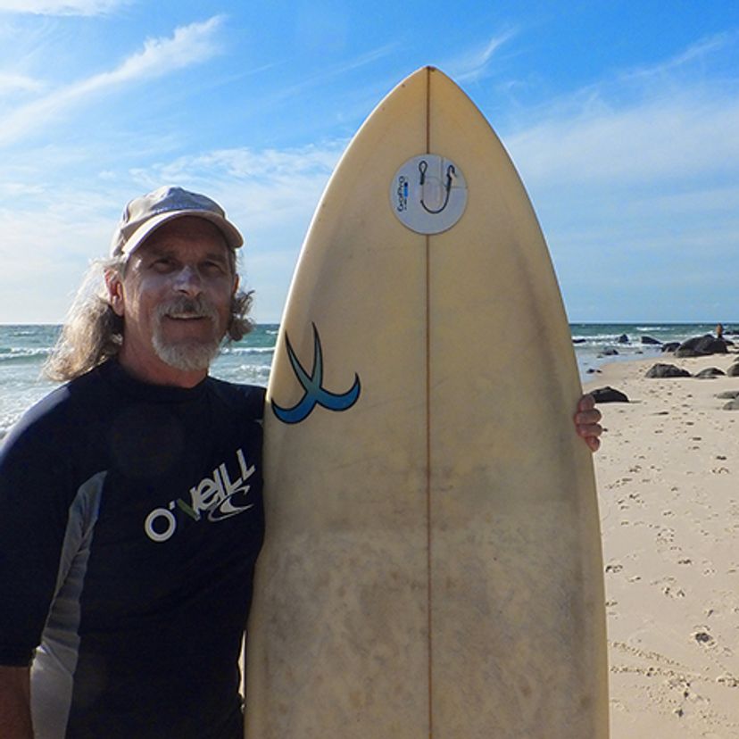 Mike Climstein at the beach