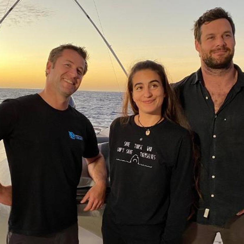 Reef Live reporters Dean Miller, Madison Stewart and Lucas Handley