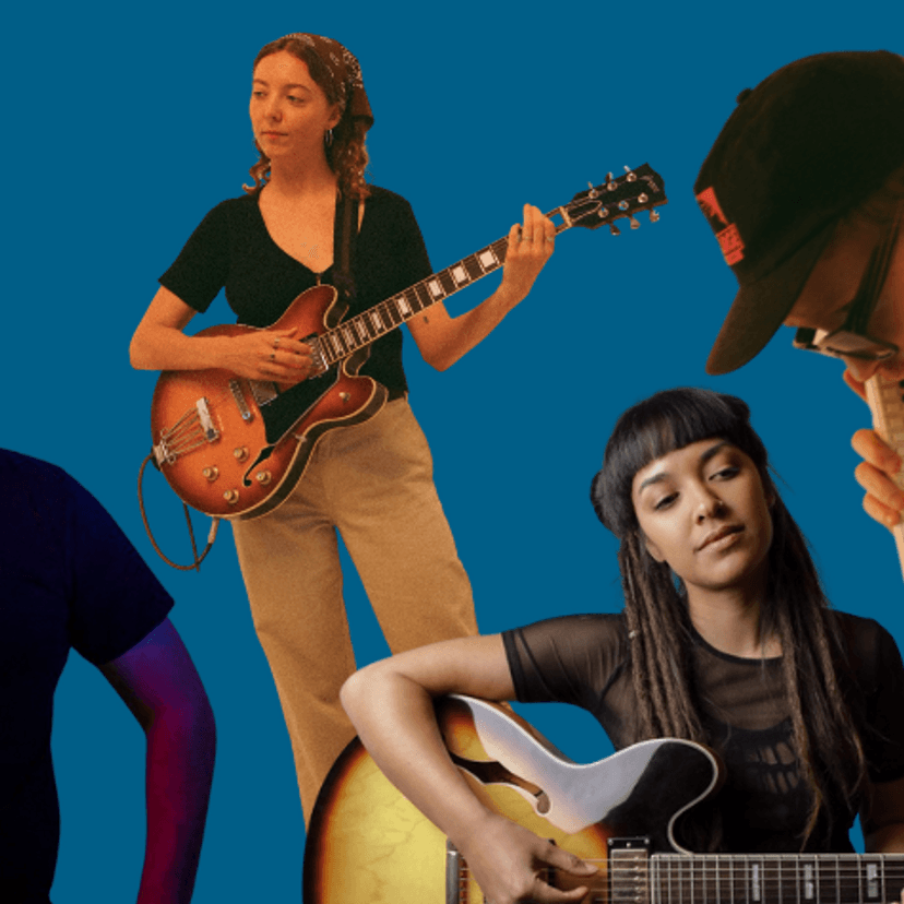 A group of music students