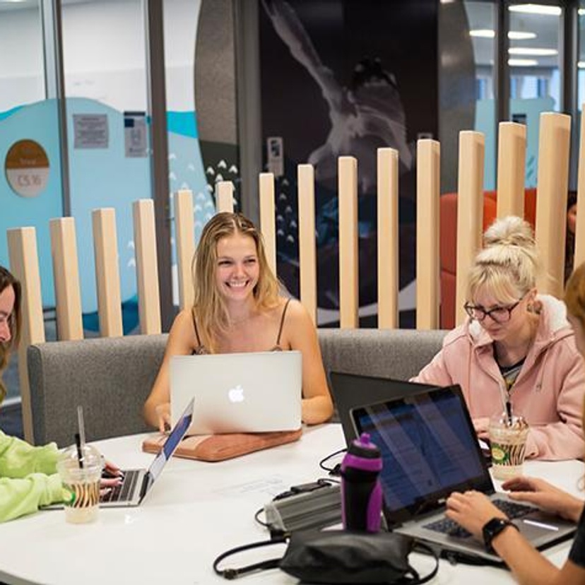 Bachelor of Business and Enterprise student in new academic model group study