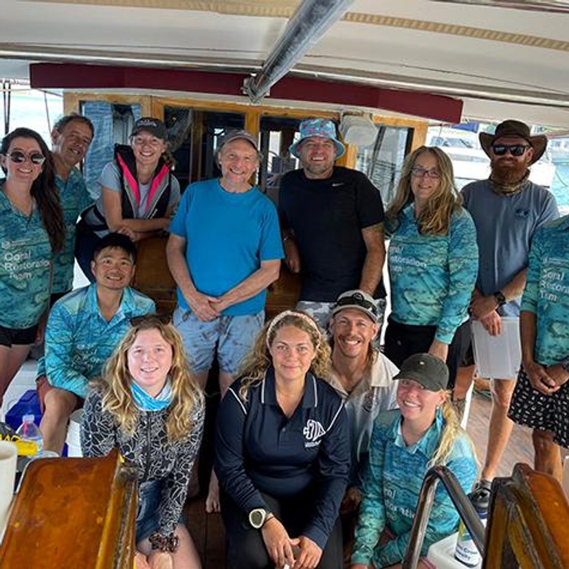 Peter Harrison with his Coral IVF team in the Whitsundays