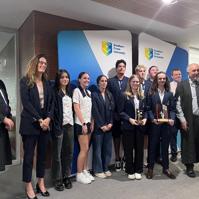 Ballina Coast High School team, co-winners of the Lismore mock trial held on 1 May 2025.