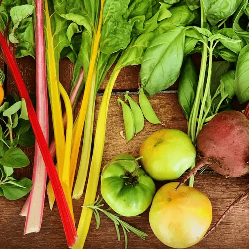 Vegetables on a table_credit Kate Neale
