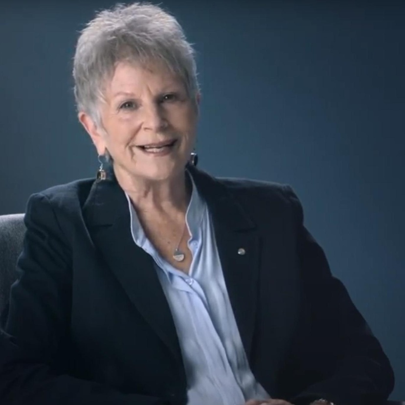 Woman sitting in a chair