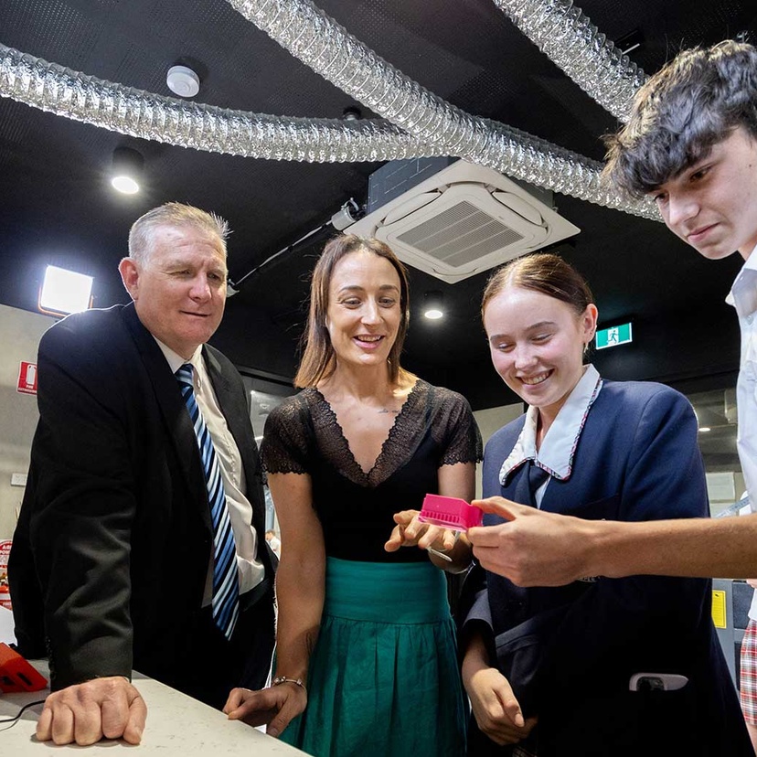 David Lynch with students