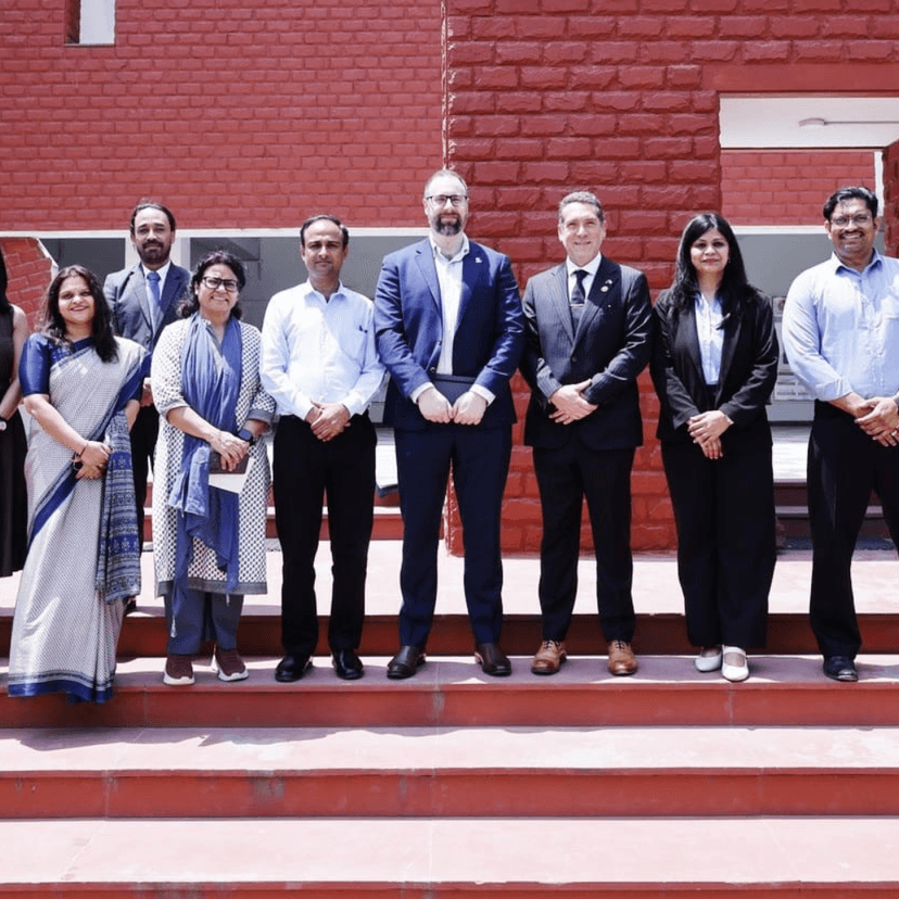 Representatives from SCU and Poornima University at the IT pathway program launch