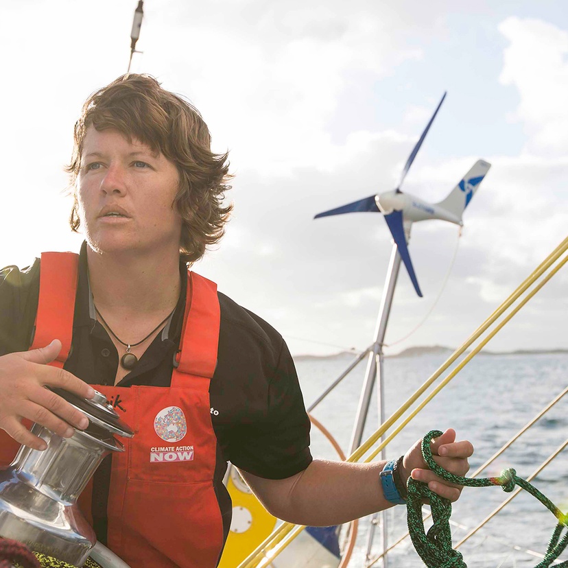 southern cross university alumni Lisa Blair on a boat