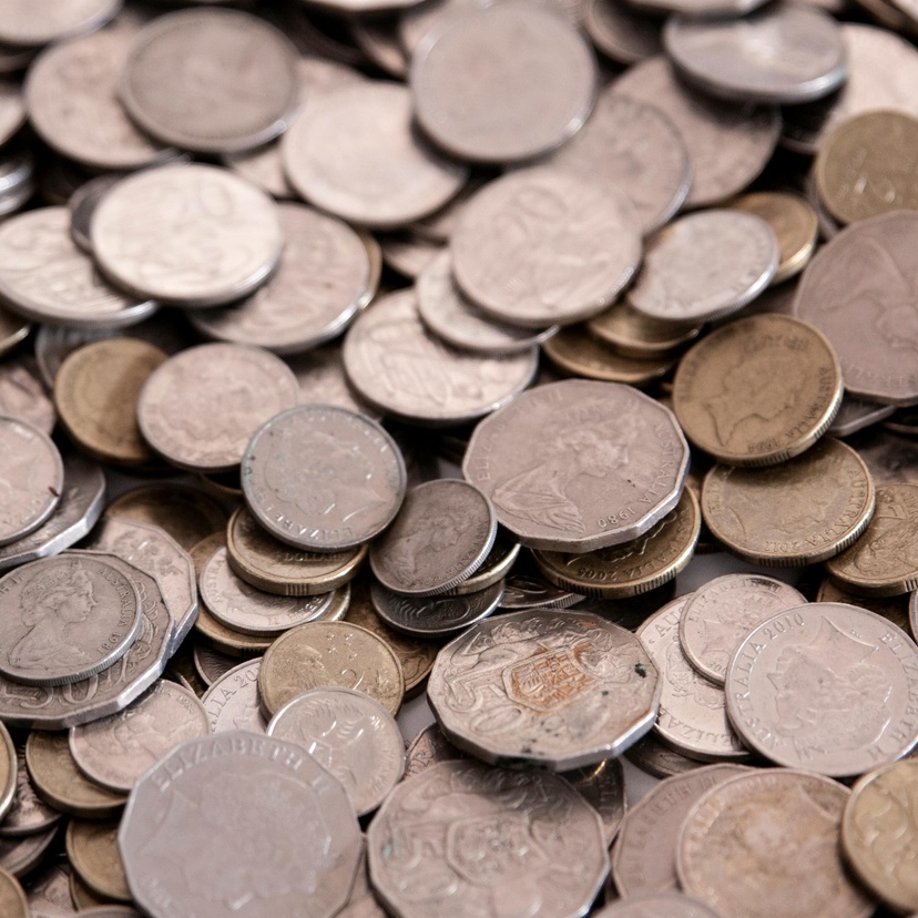 Cluster of Australian Coins