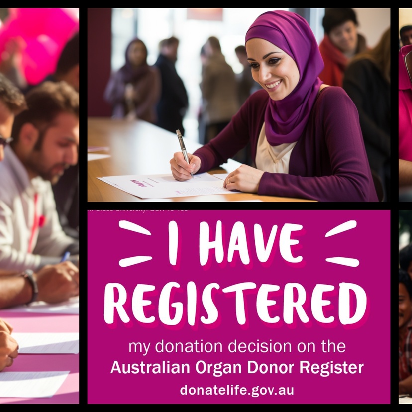 Organ donation I have registered poster