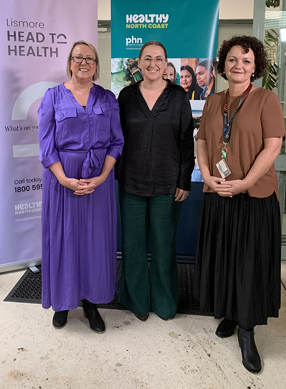 Head to Health launch health provider representatives_Julie Sturgess HNC Jacklyn Whybrow Neami Jacqui Yoxall SCU