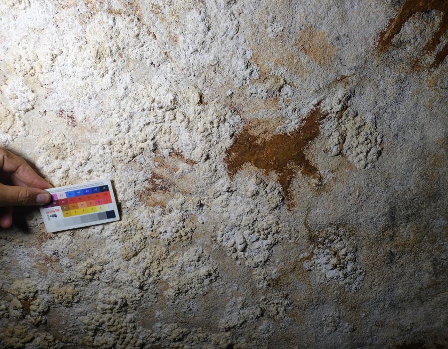 67,800 years old hand stencil found on the island of Sulawesi