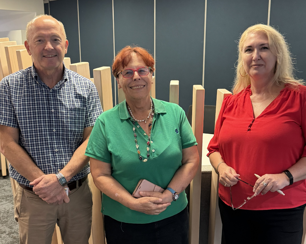 Associate Professor John Haw, Professor Yvonne Brunetto and Leanne Cohens.png Image of Associate Professor John Haw, Professor Yvonne Brunetto and Leanne Cohens