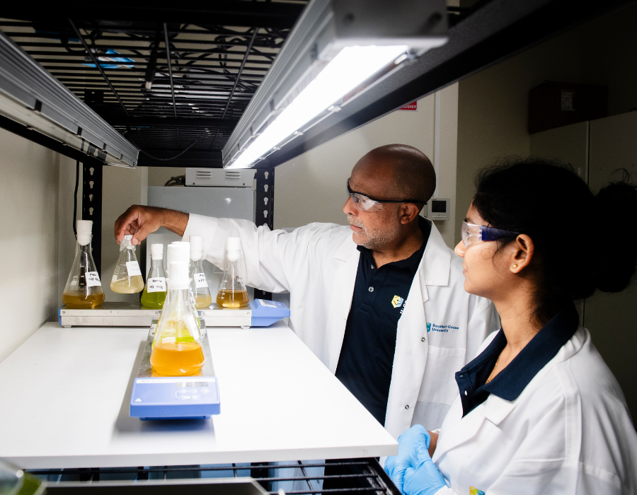 Professor Dirk Erler and postdoctoral researcher Dr Jasmine Haskell