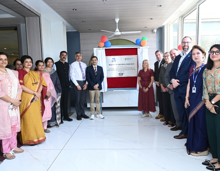 Southern Cross University and KLE Academy launch joint research hub in India SCU and KLE Academy representatives during the launch