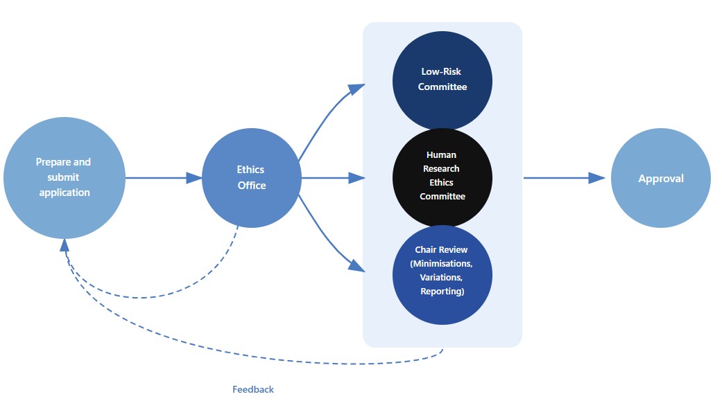 Human Ethics workflow chart