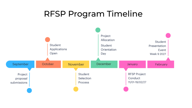 Project timeline infographic