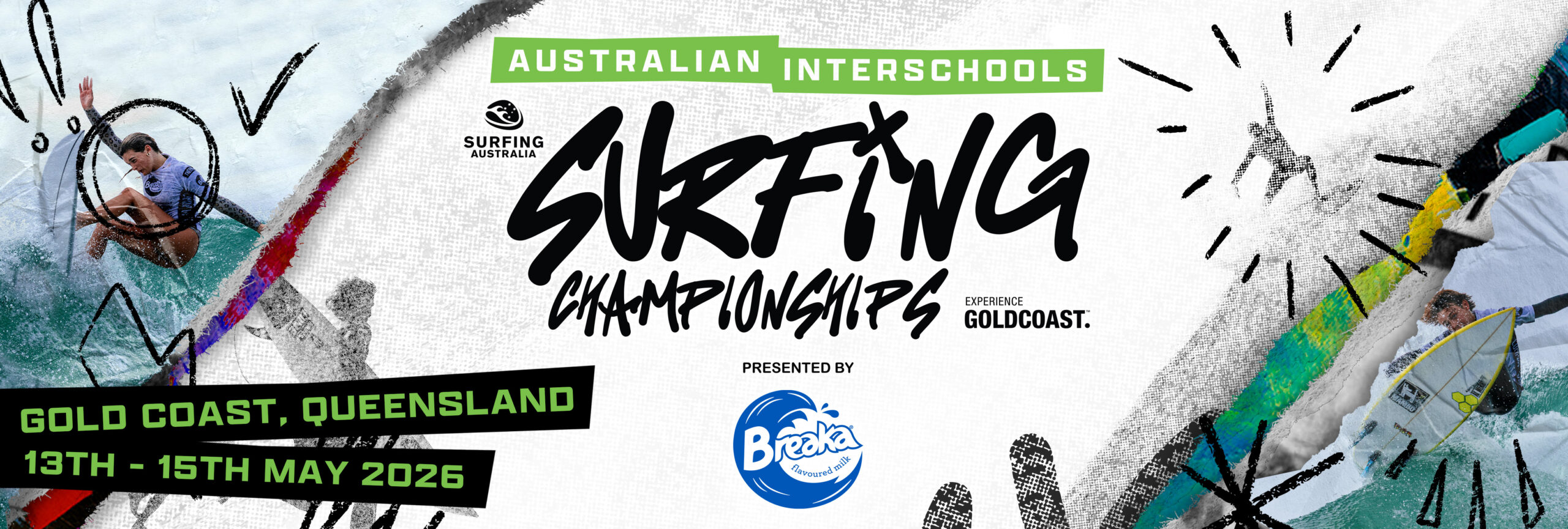 Australian Interschools Surfing Championships Header